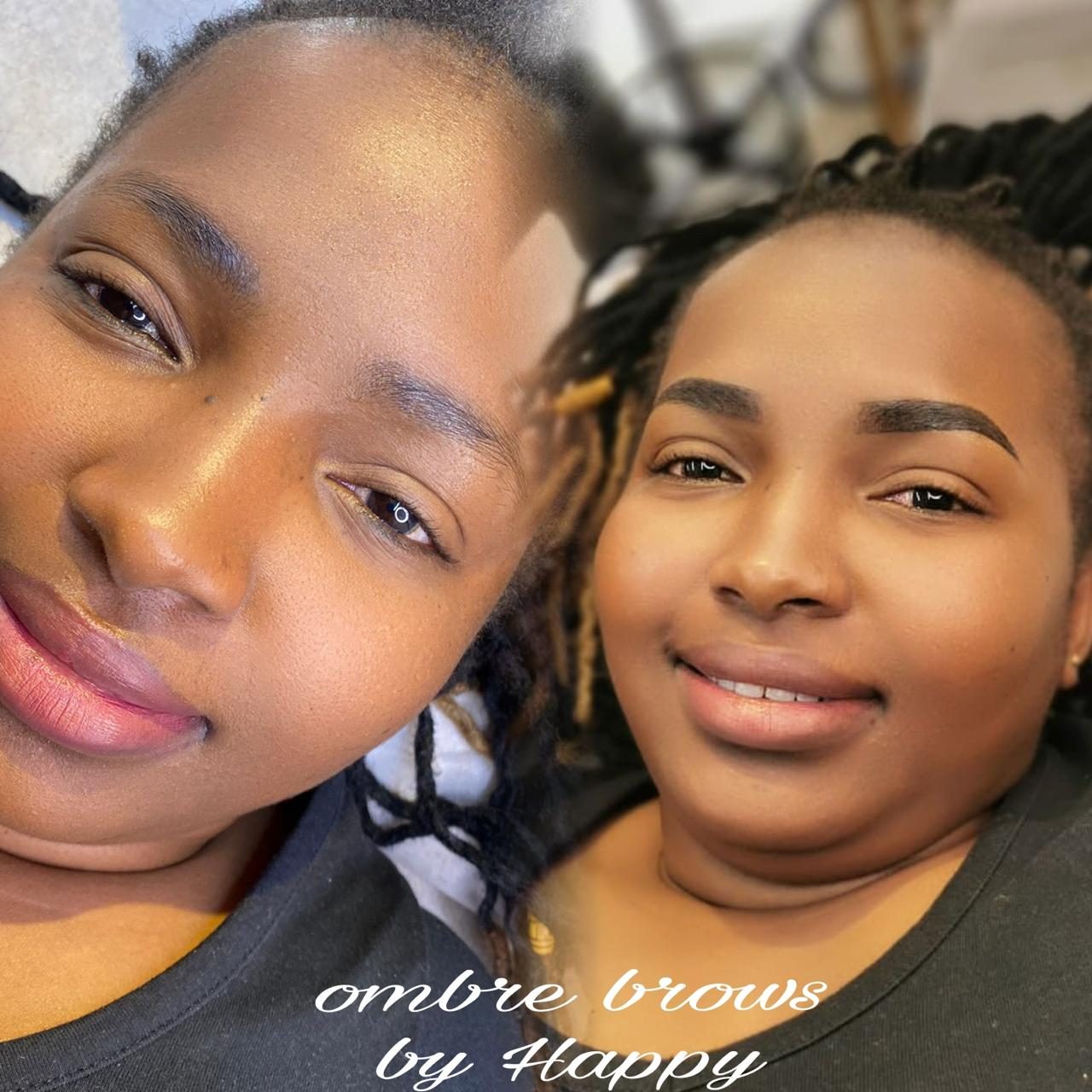 Ombre microshading brows